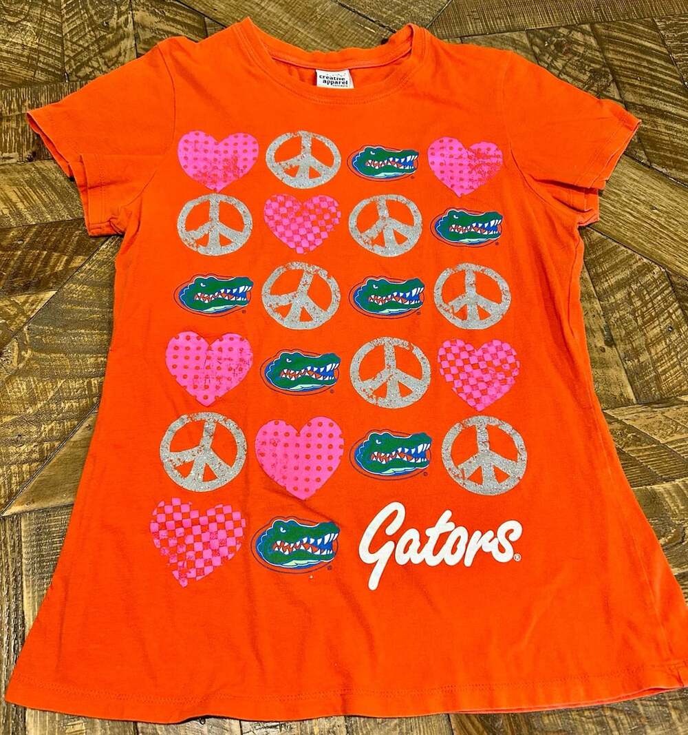 Creative Apparel Florida Gators T Shirt Size M Orange Graphic
